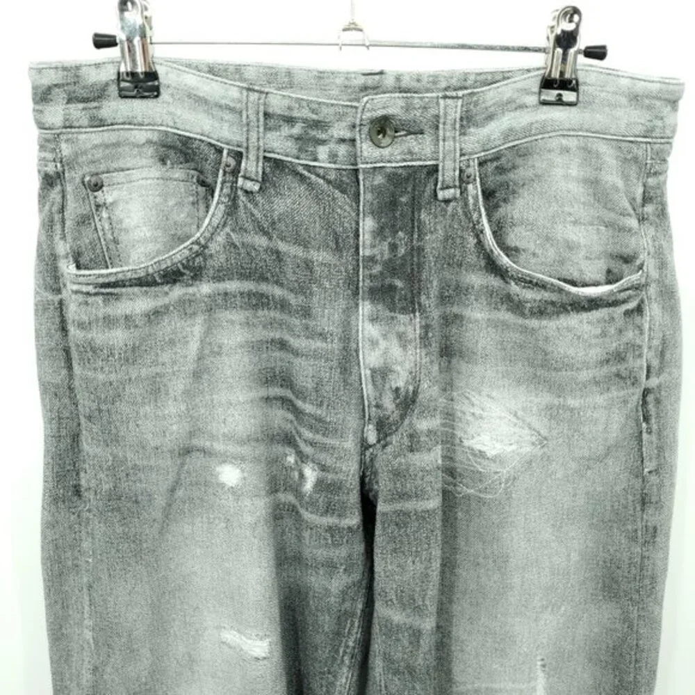 Men's rag & bone rbMIRAMAR Fleece Fit 4 Pant 29 Greyscale